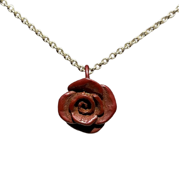 Rose Pendant Copper StoneArrow Jewellery