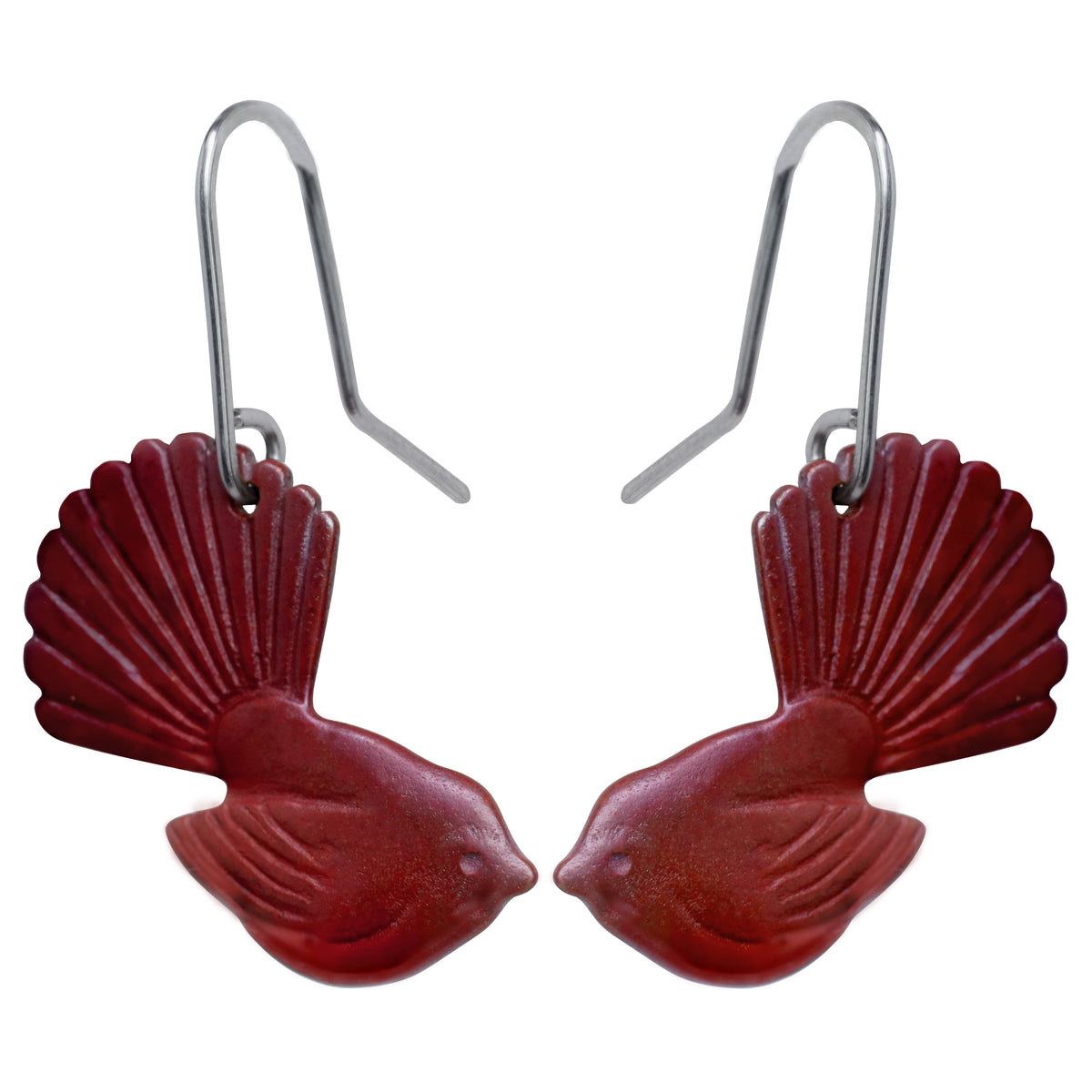 Fantail Earrings Copper Medium