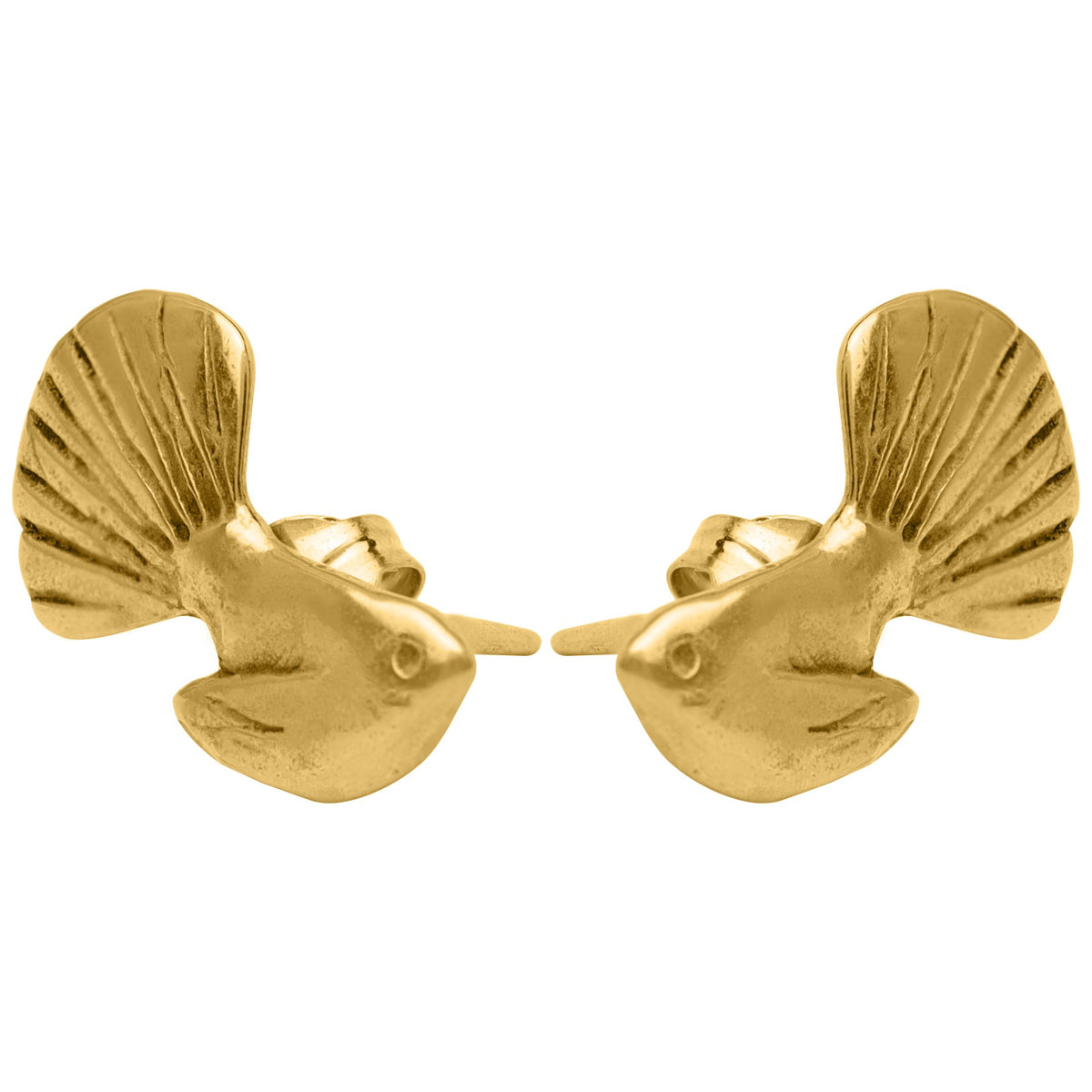 Gold Fantail Studs