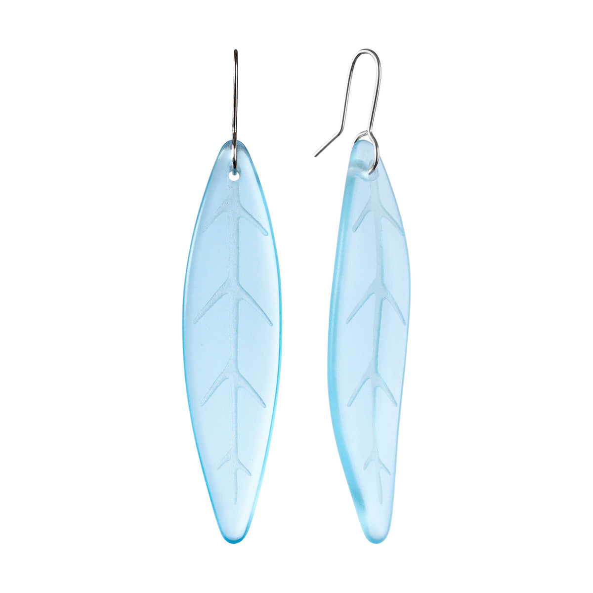 Tawa Leaf Earrings Light Blue