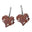 Copper Kawakawa Earrings Old Style