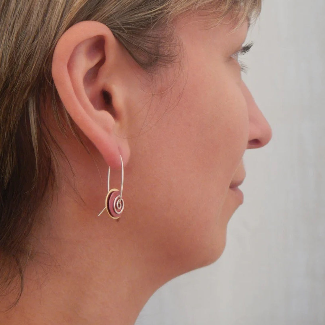 Copper Disc Earrings Collection