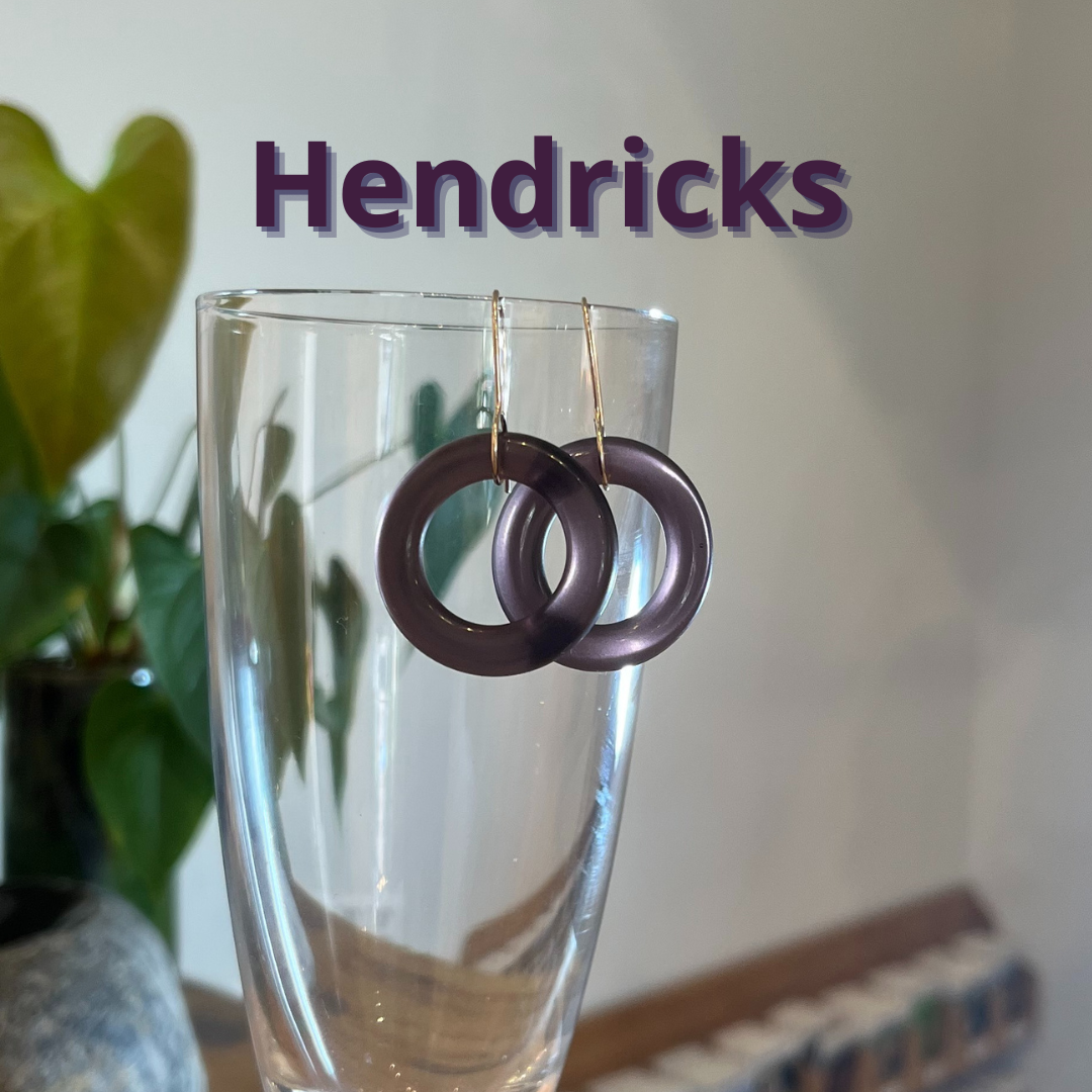 Hendricks Purple Hoop Earrings