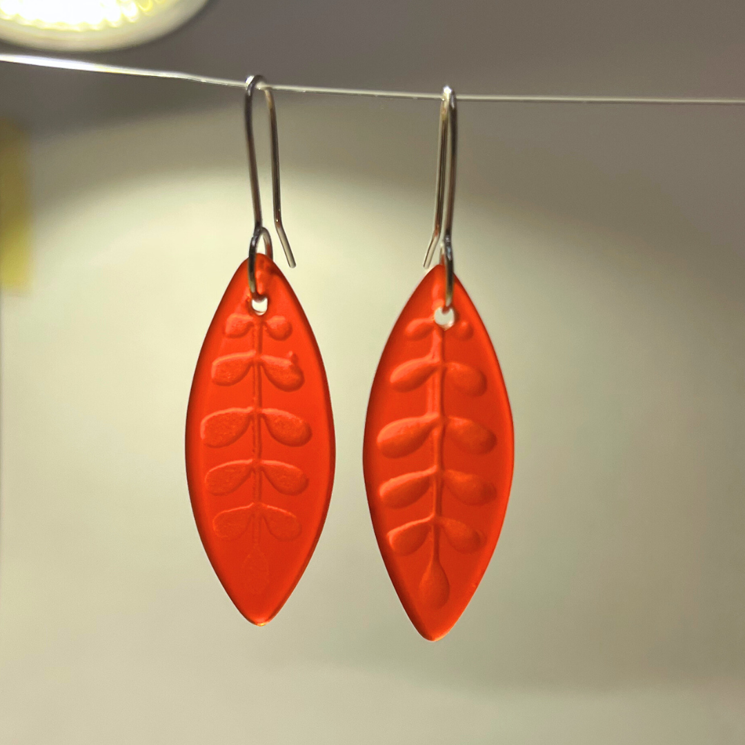 Kōwhai Leaf Earring Seconds