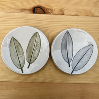 Pōhutukawa Ring Dishes - Green and Dark Blue