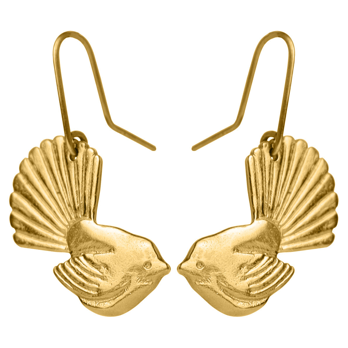 Gold Fantail Earrings Regular