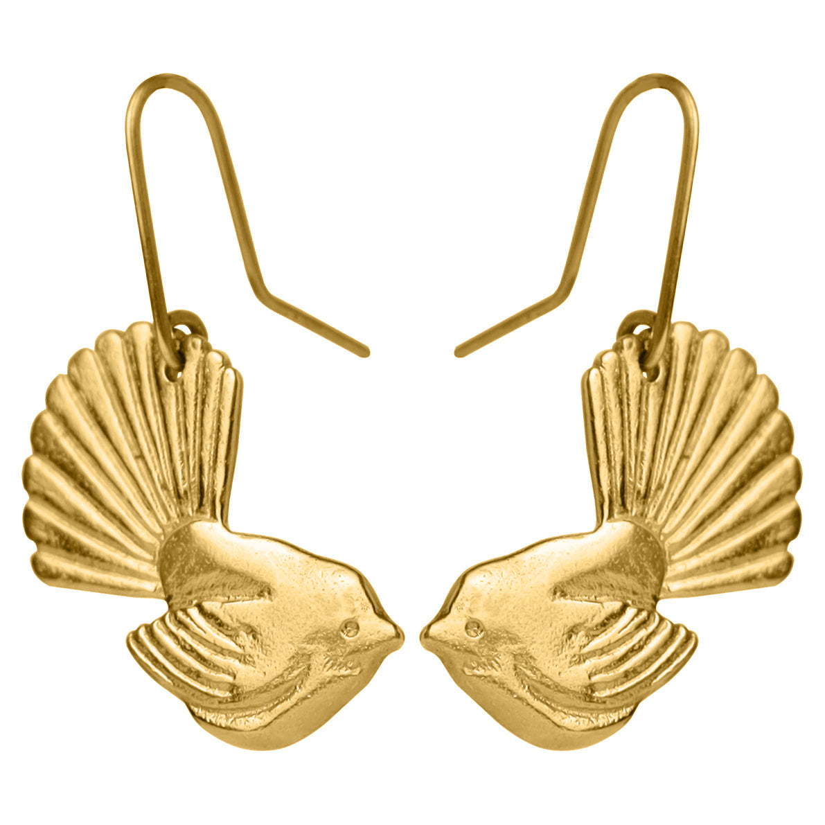 Gold Fantail Earrings Regular
