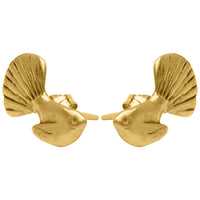 Gold Fantail Studs