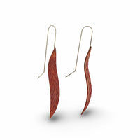 Copper Leaf Earrings Large
