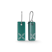 Drop Tapa Earrings Teal