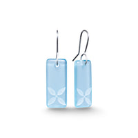 Drop Tapa Earrings Light Blue