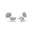 Fantail Studs Silver