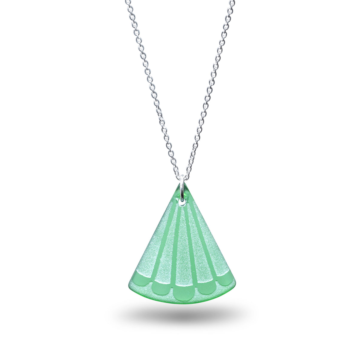 Fantail Tail Pendant Green