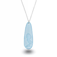 Fantail Teardrop Pendant Light Blue