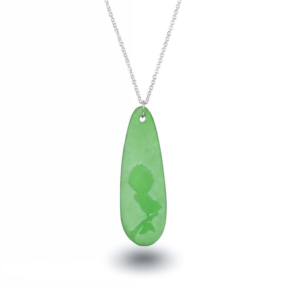 Fantail Teardrop Pendant Green