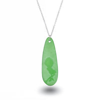 Fantail Teardrop Pendant Green