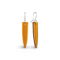 Flax Leaf Earrings Brown