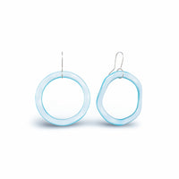 Funky Hoop Earrings S/M Light Blue
