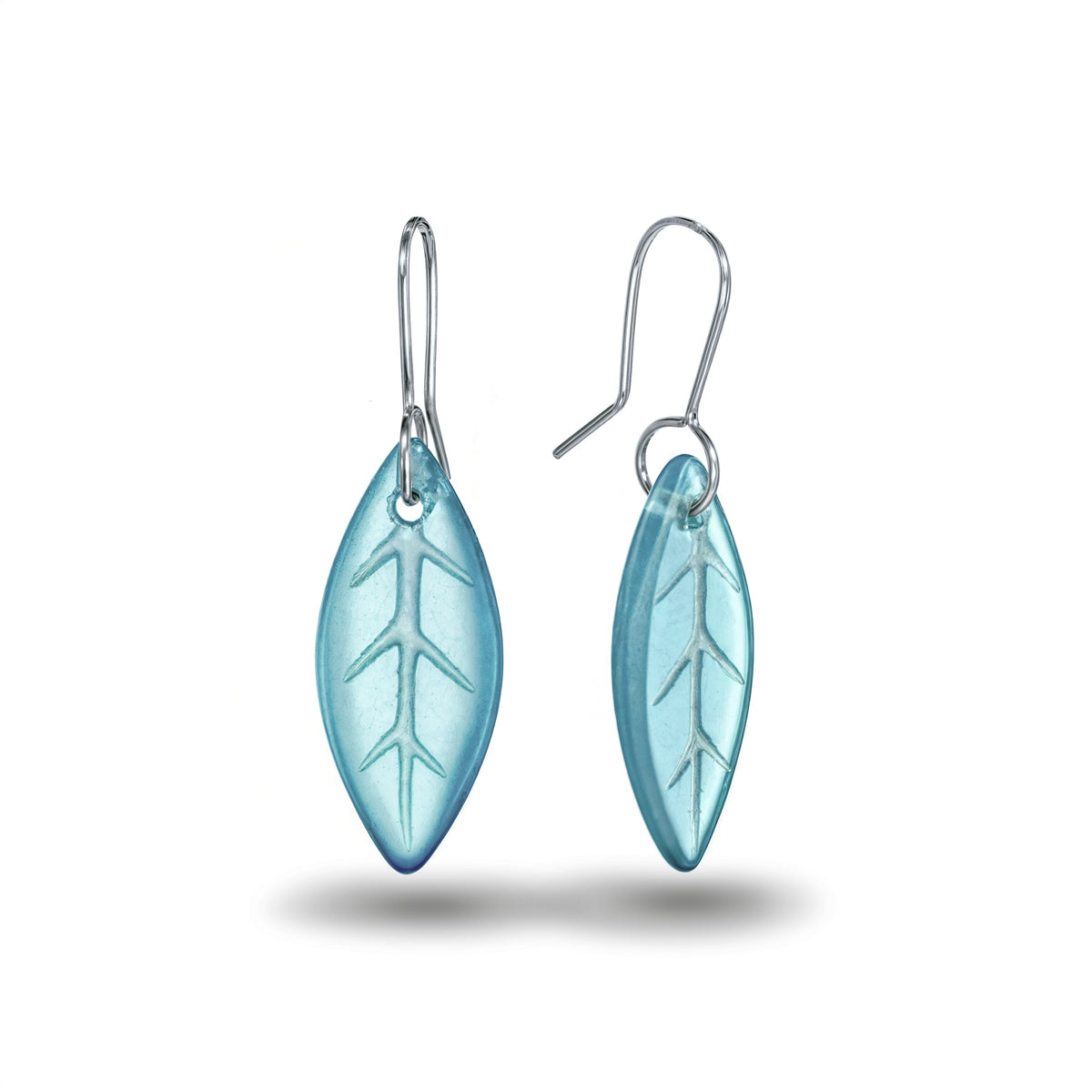 Glass Leaf Light Blue