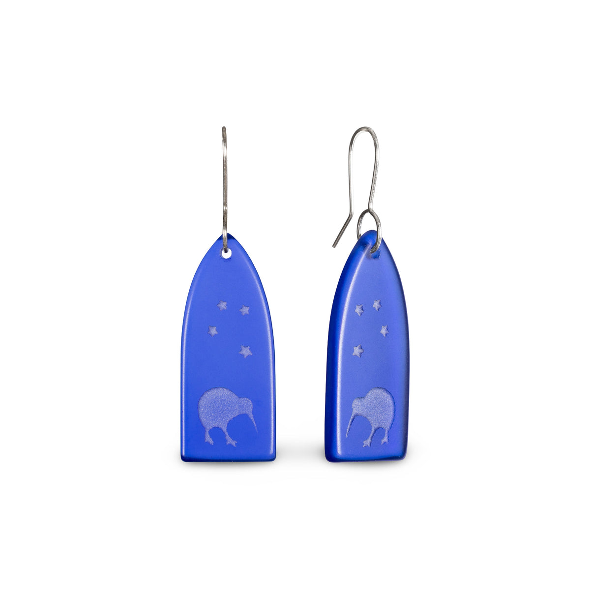 Goodnight Kiwi Earrings Dark Blue