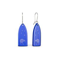 Goodnight Kiwi Earrings Dark Blue