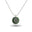 Silver Greenstone Spiral Choker