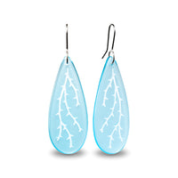Hanging Moss Earrings Light Blue