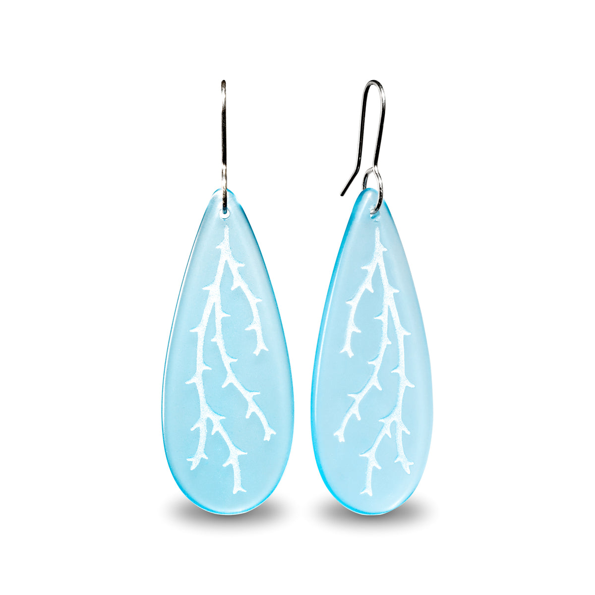 Hanging Moss Earrings Light Blue