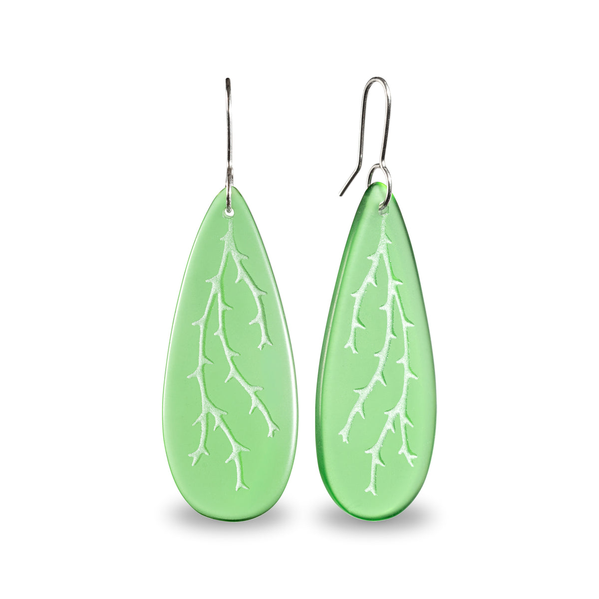 Hanging Moss Earrings Green