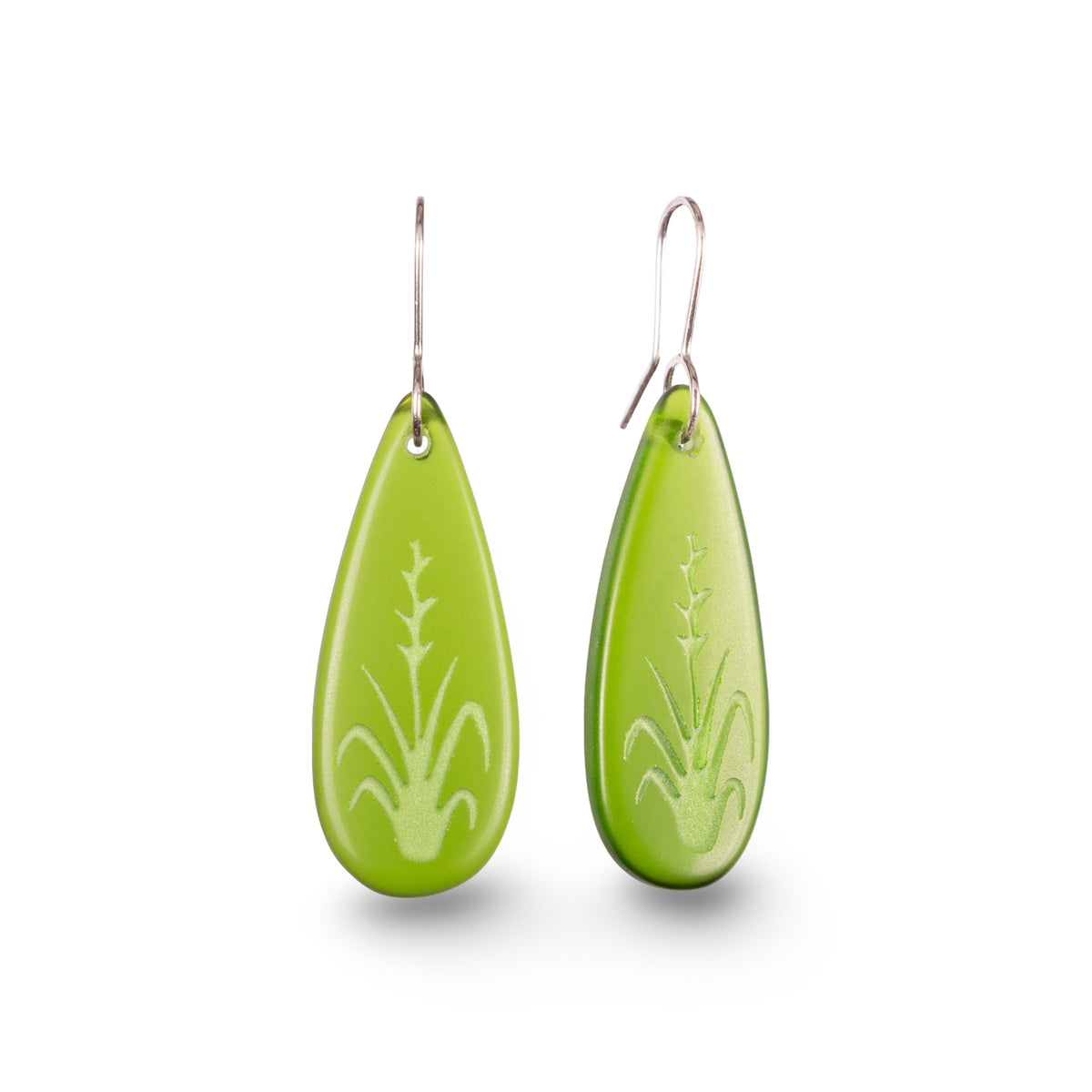 Harakeke Earrings Green