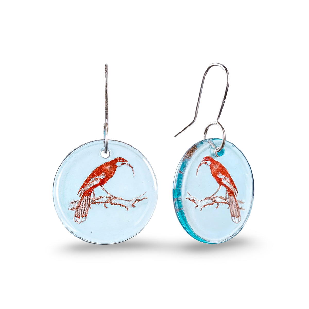 Huia Disc Earrings Light Blue