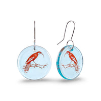 Huia Disc Earrings Light Blue