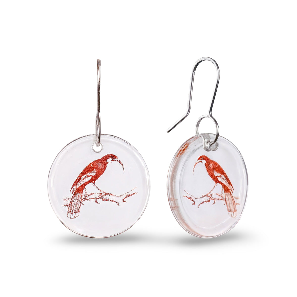 Huia Disc Earrings Clear