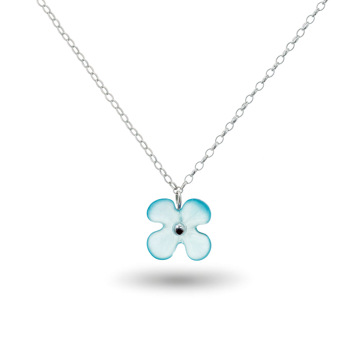 Hydrangea Flower Pendant Light Blue