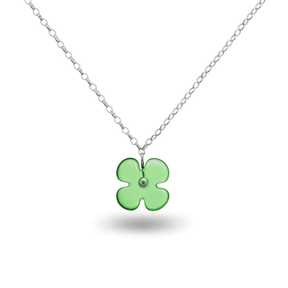 Hydrangea Flower Pendant Green