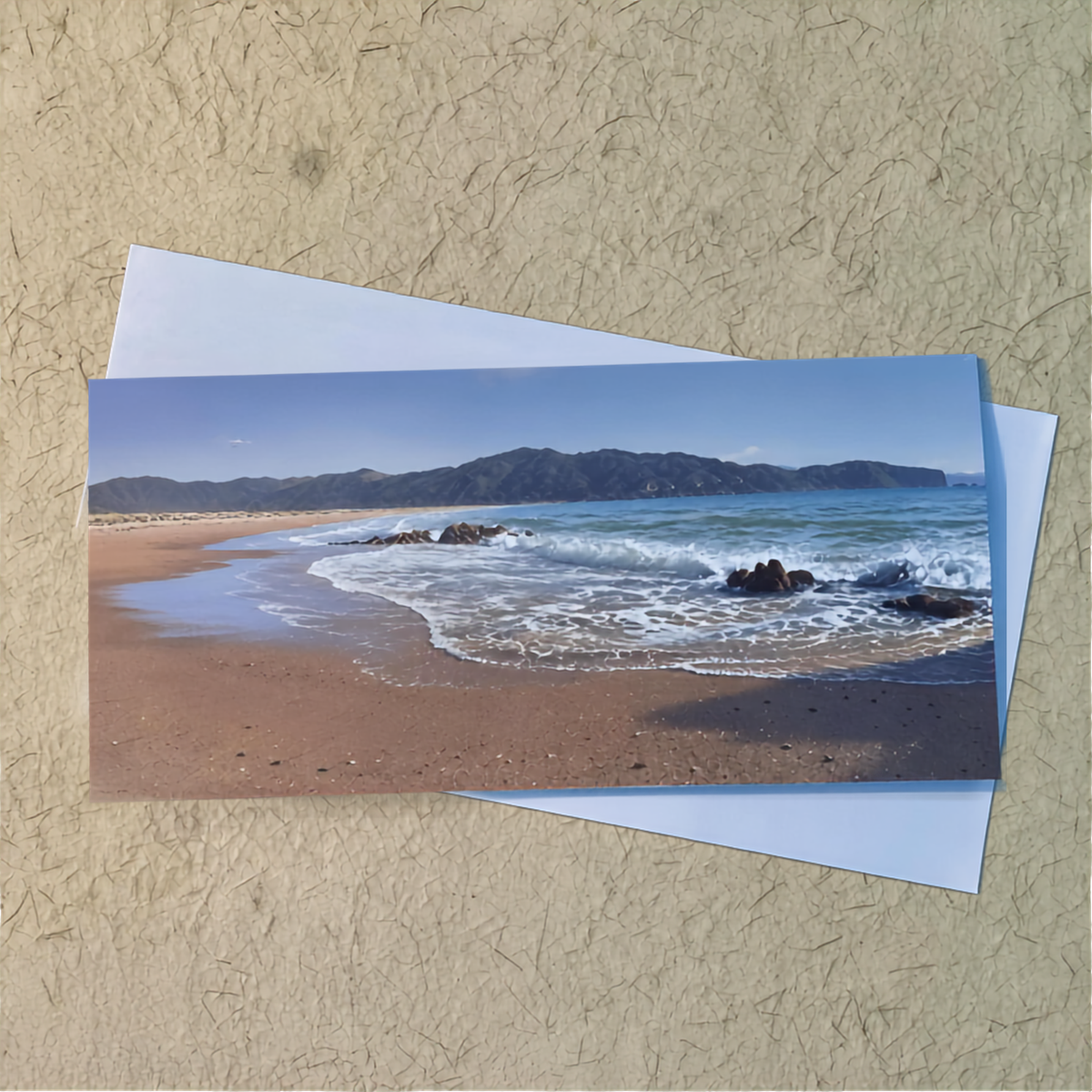 Drift, Wainui Bay Greeting Card