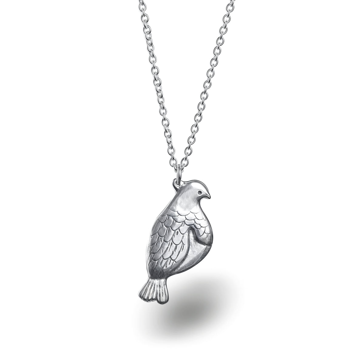 Silver Kererū Pendant