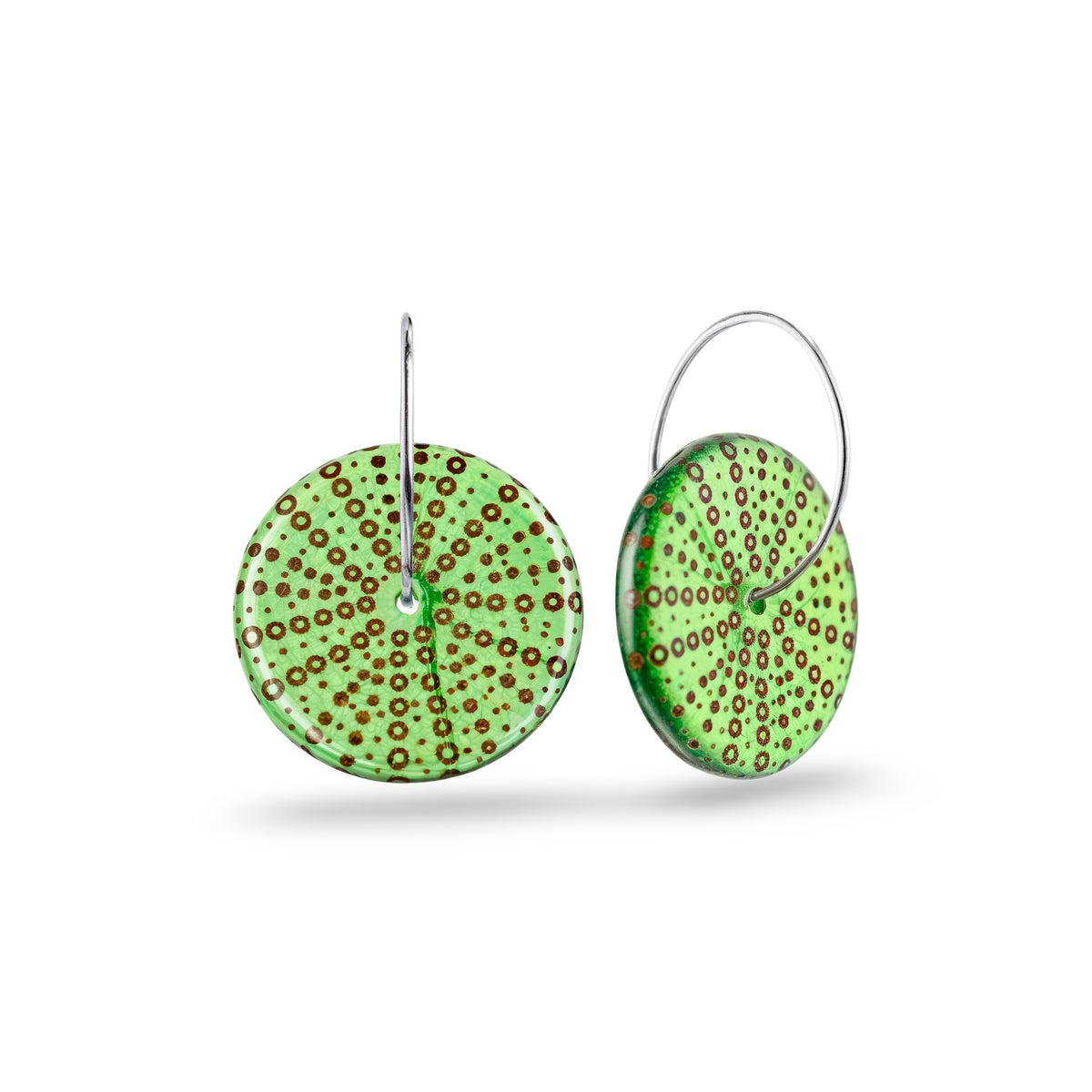 Kina Shell Earrings Green