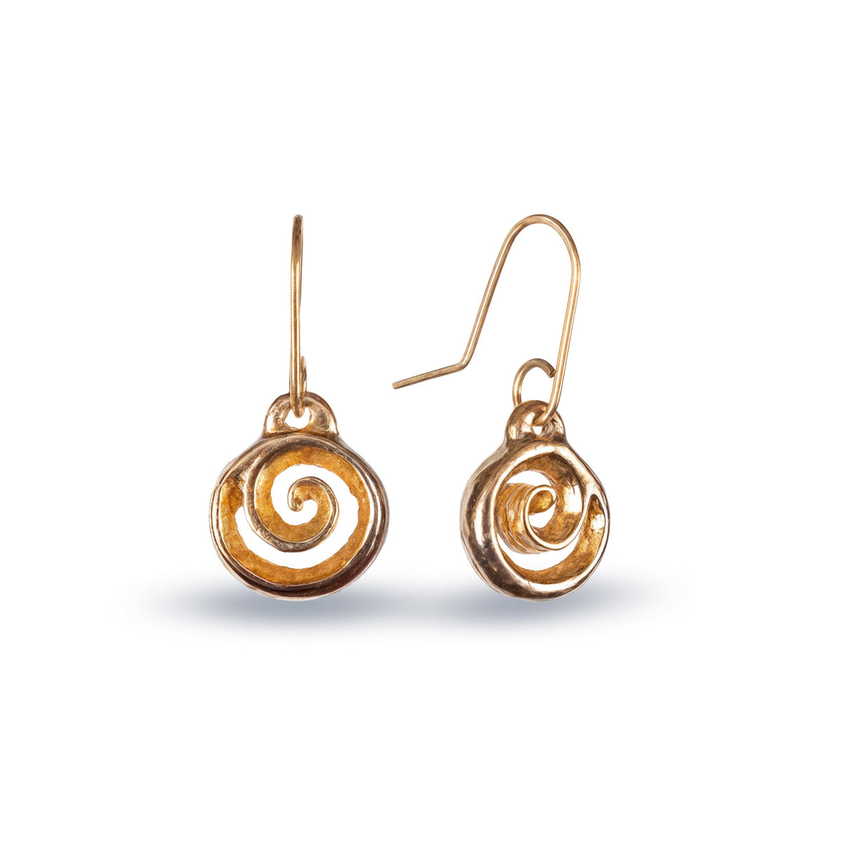 Koru Drop Earrings Gold