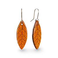 Leaf Skeleton Earring Brown- 30% off