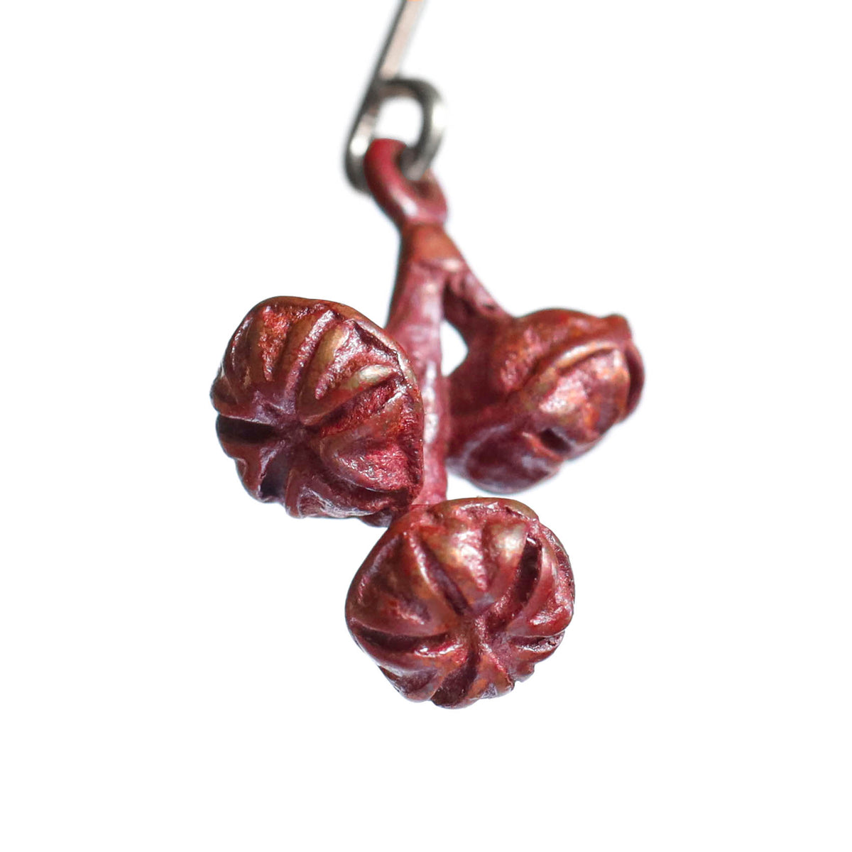 Mānuka Pod Earrings Copper detail
