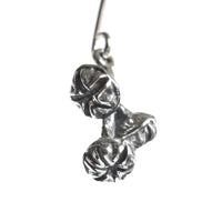 Mānuka Pod Earrings Silver detail