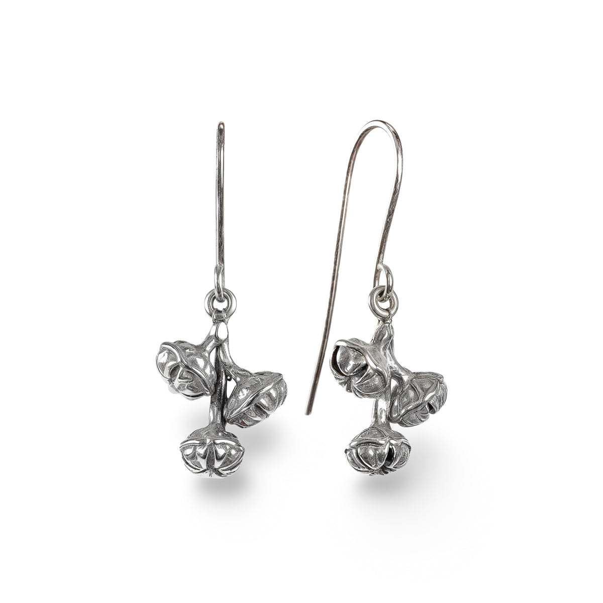 Mānuka Pod Earrings Silver