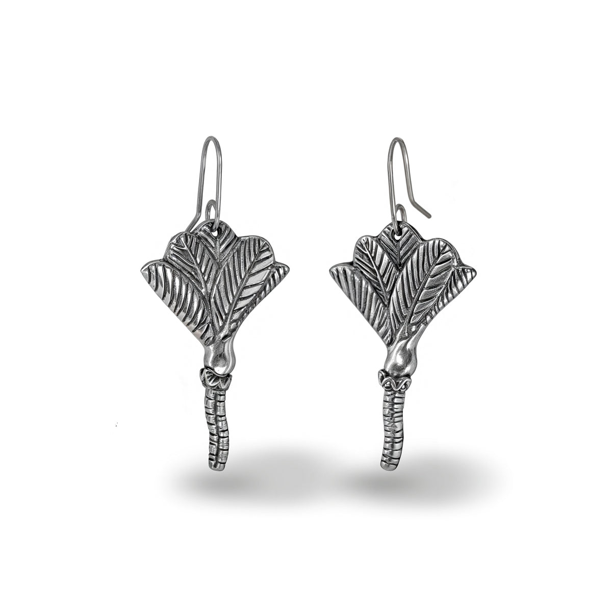 Nīkau Earrings Silver