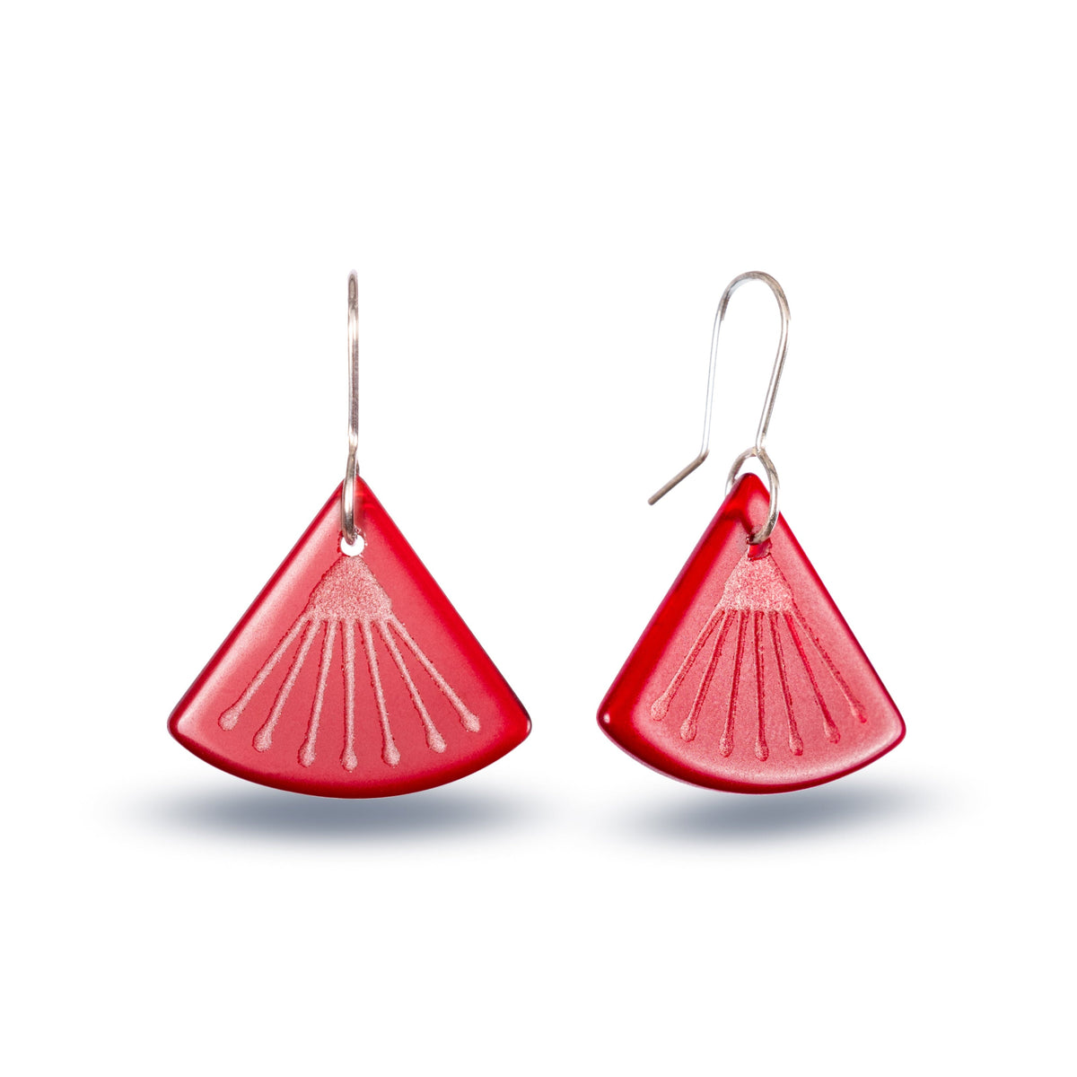 Pōhutukawa Flower Earrings Red