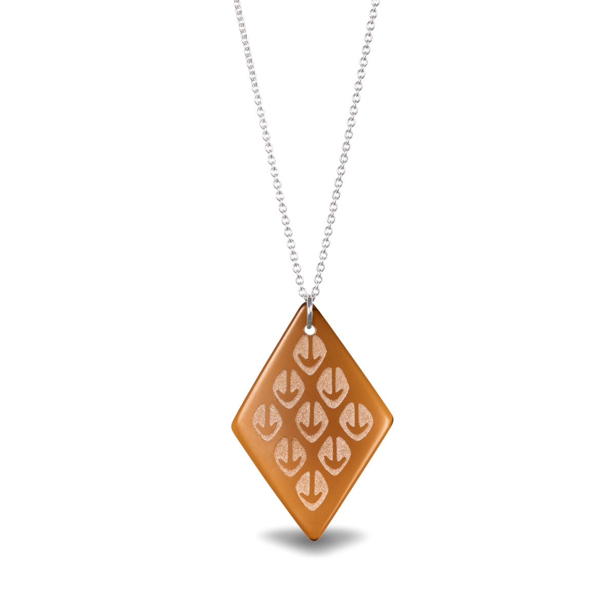 Ponga Diamond Pendant Brown