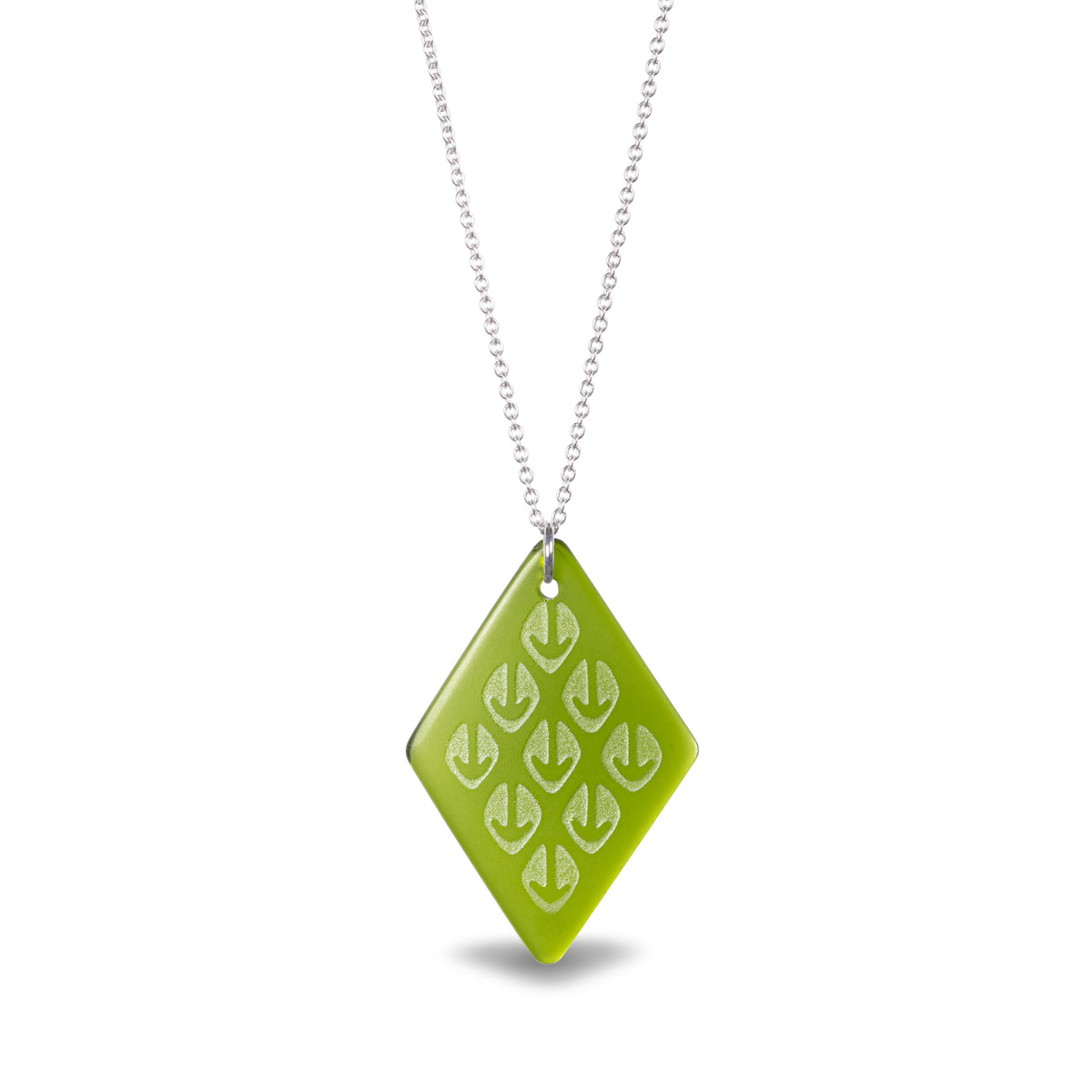 Ponga Diamond Pendant Green