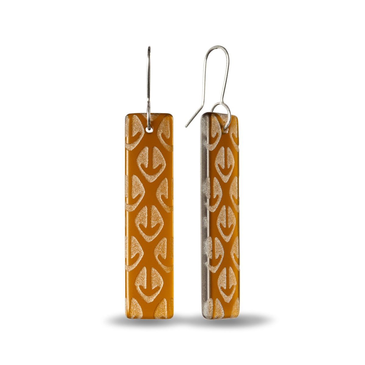 Ponga Drop Earrings Brown