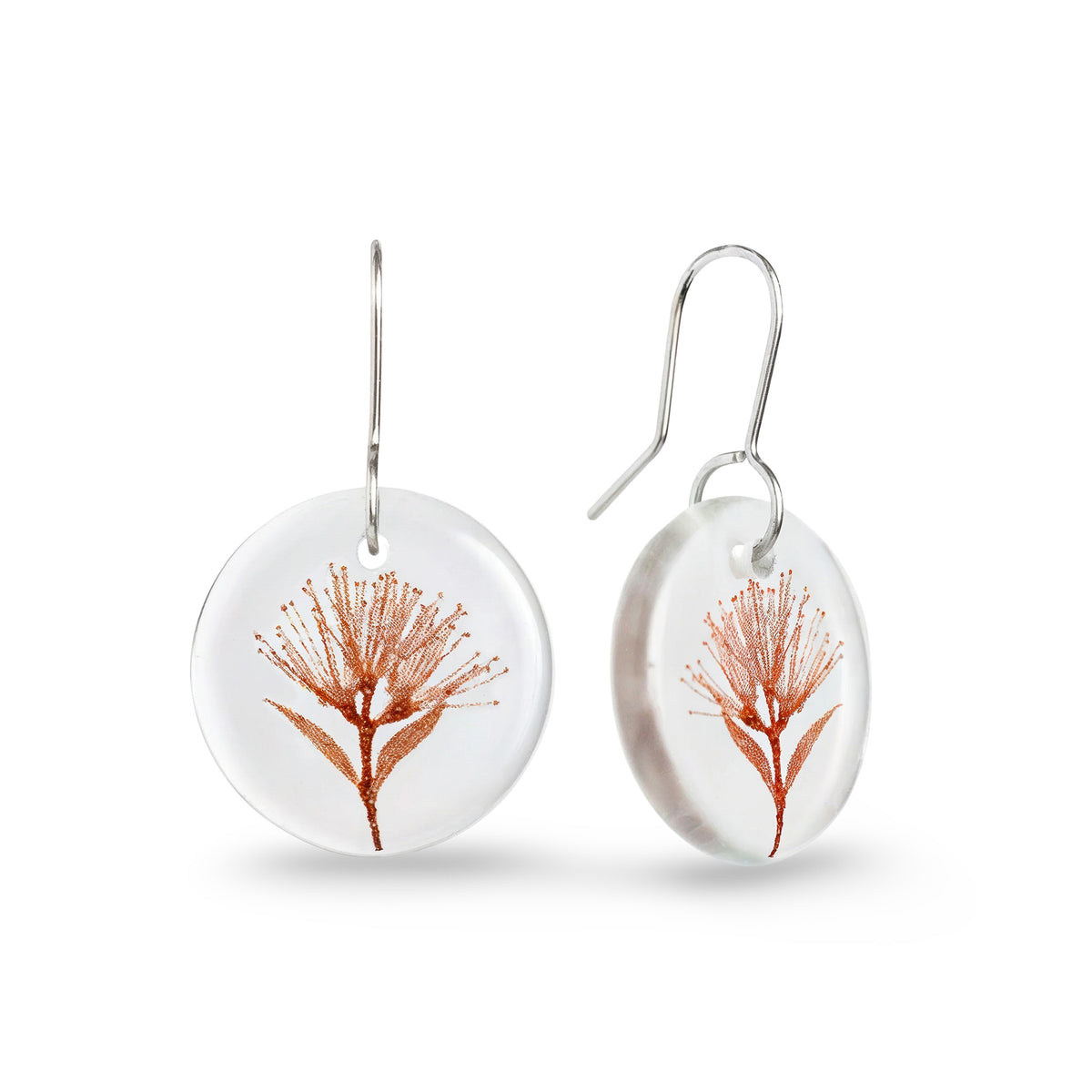 Rata Flower Earring White