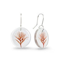 Rata Flower Earring White